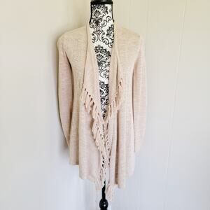Lilly Pulitzer Open Front Fringe Detail Cardigan